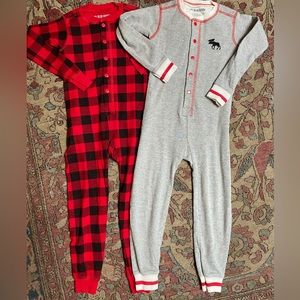 Little blue house rompers (x2)  2T